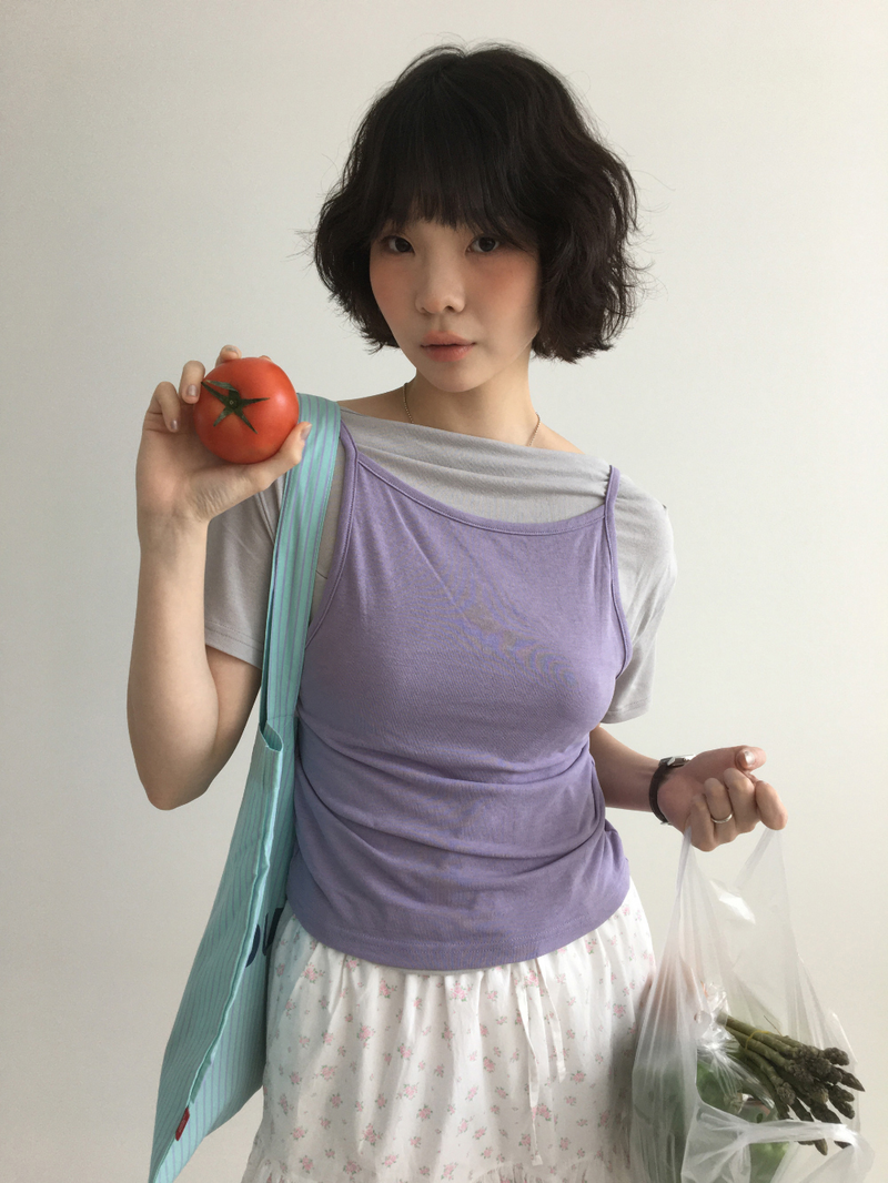 YWD SHIRRING T-SHIRTS (3color)