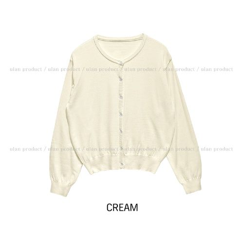 [U-BASIC] Dear Basic Crop Cardigan