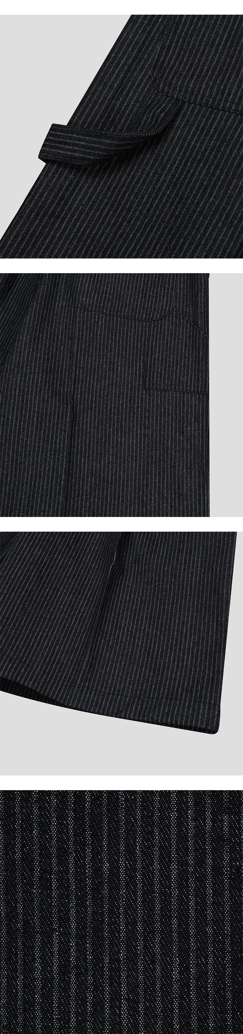 [S/S] Pin stripe bermuda pants