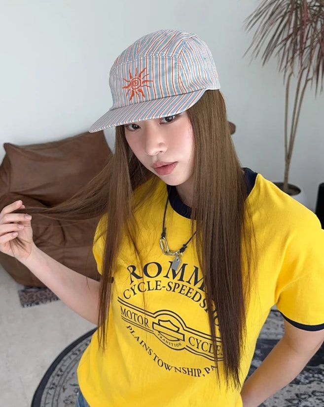 SATIIIZ（サティーズ）の「Odd Sun Embroidered ST Camp Cap（Hats）」