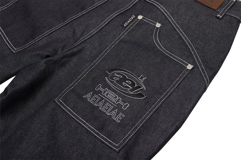 RAW DENIM CARPENTER PANTS [BLACK]