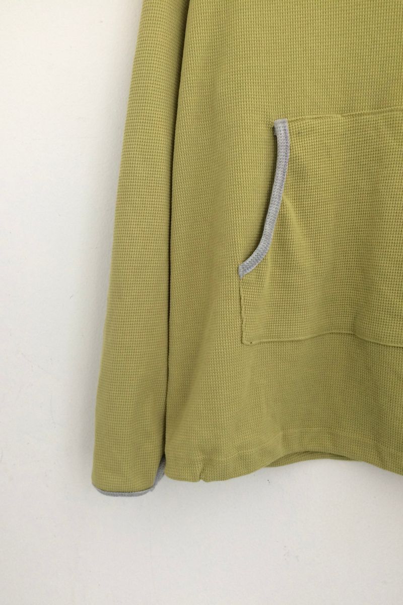highneck loose waffle hood
