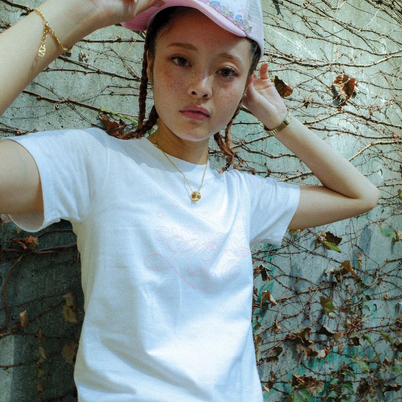 neversaynever®︎（ネバーセイネバー）の「authentic love T-shirt pink（Tops）」