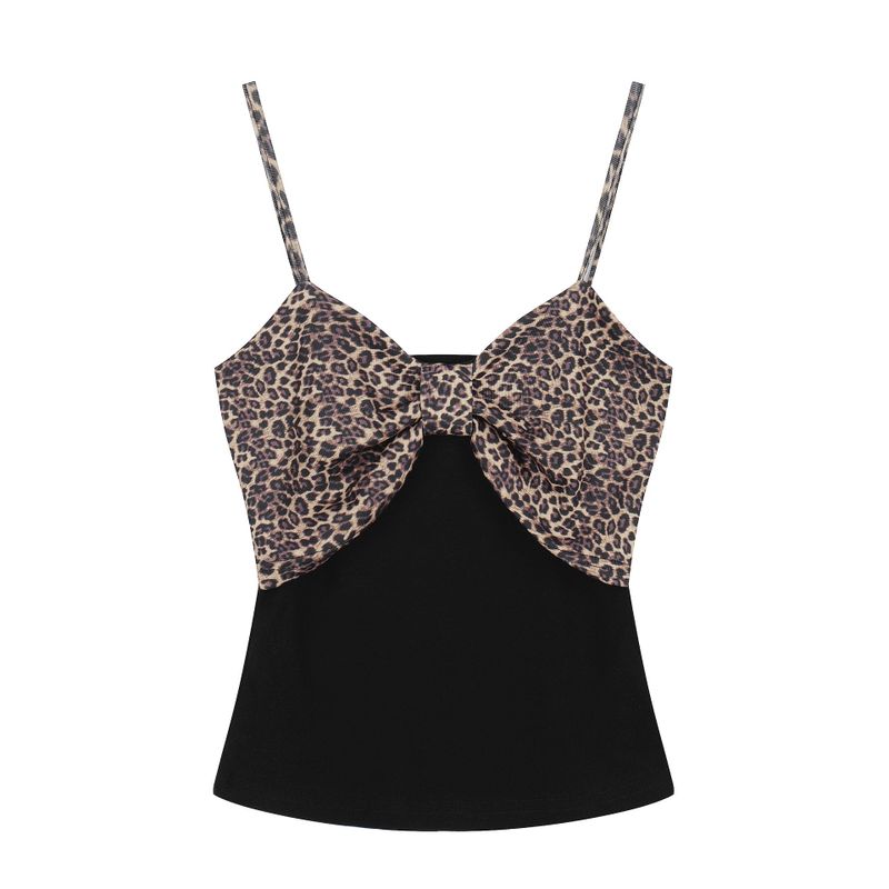 Cozy&Kitsch（コージーアンドキッチ）の「Sera Leopard Ribbon Camisole（Tops）」