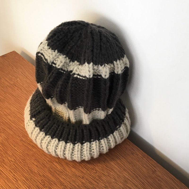 CHOPPY RIB COLORED KNIT CAP