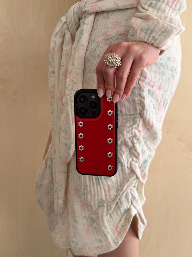 daisy line stud case (red)