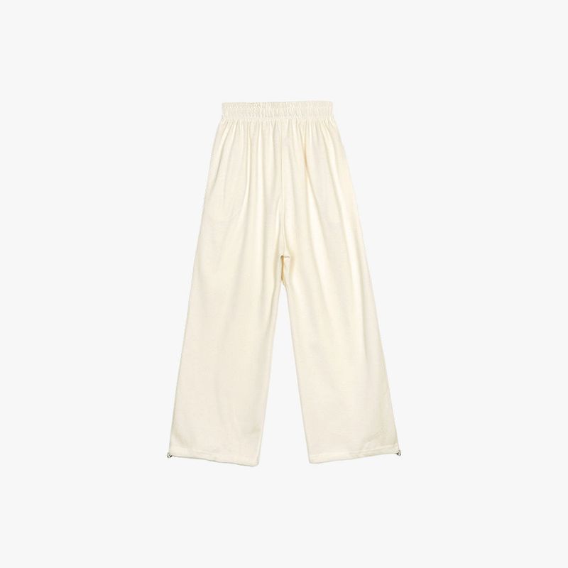 LACE POCKET WIDE SWEATPANTS