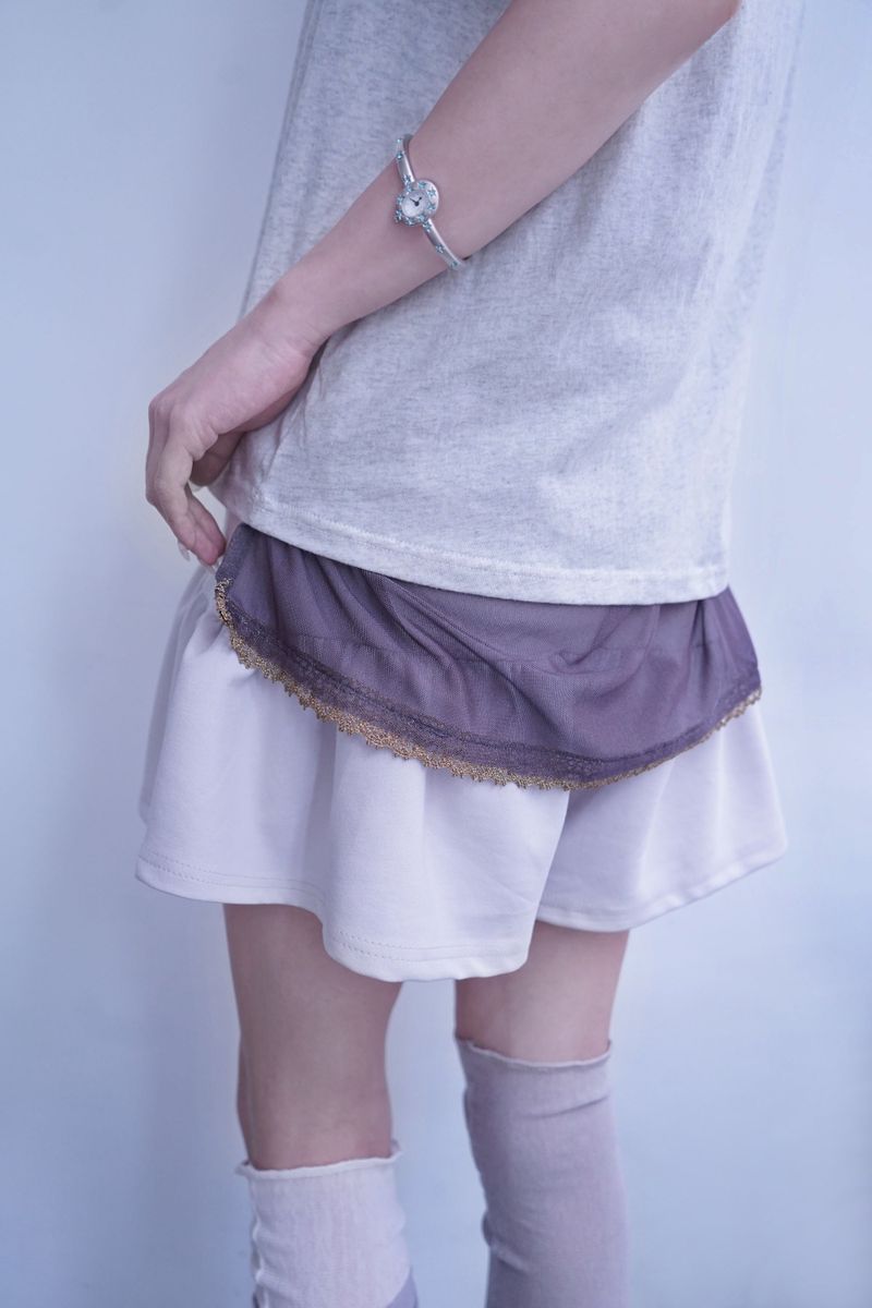  Golden Veil Layered Tee