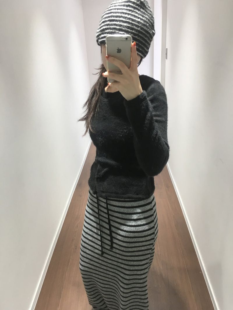 Merlot Stripe Beanie (3 Colors)