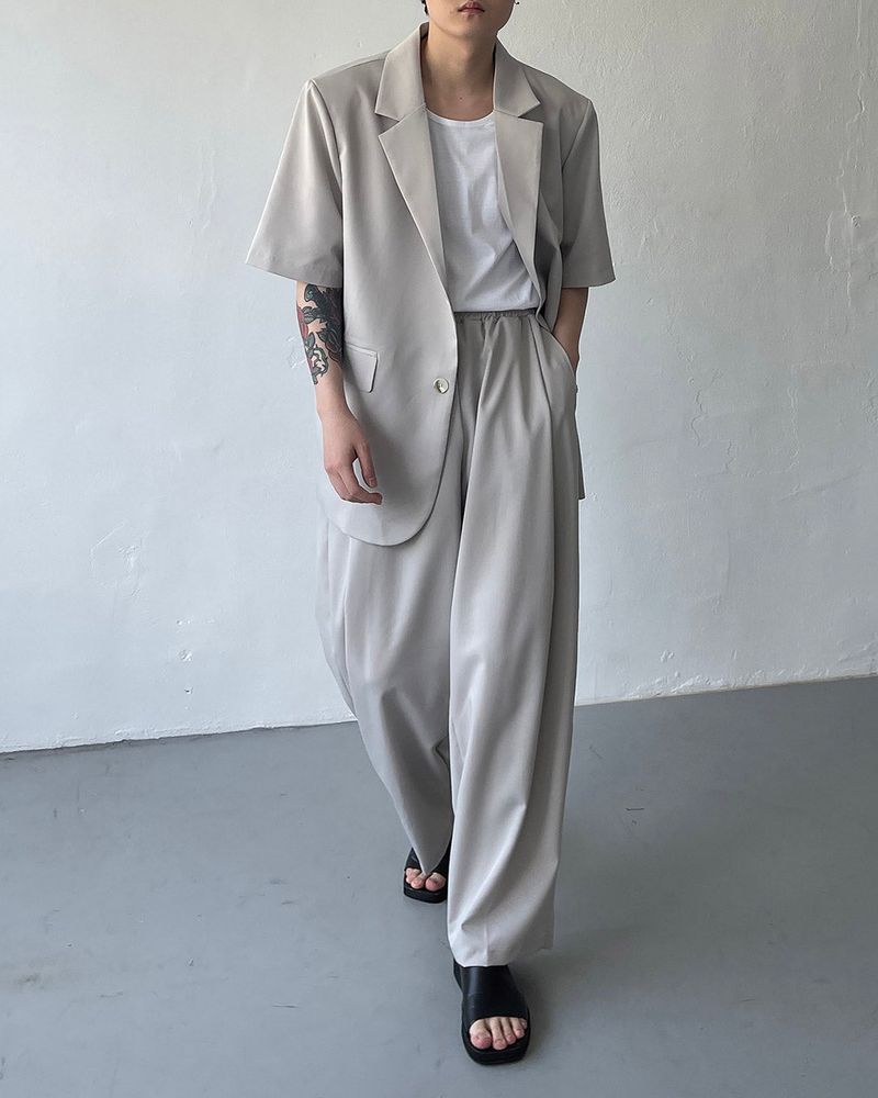 OW Two Button Short-Sleeved Jacket (Set - Up
