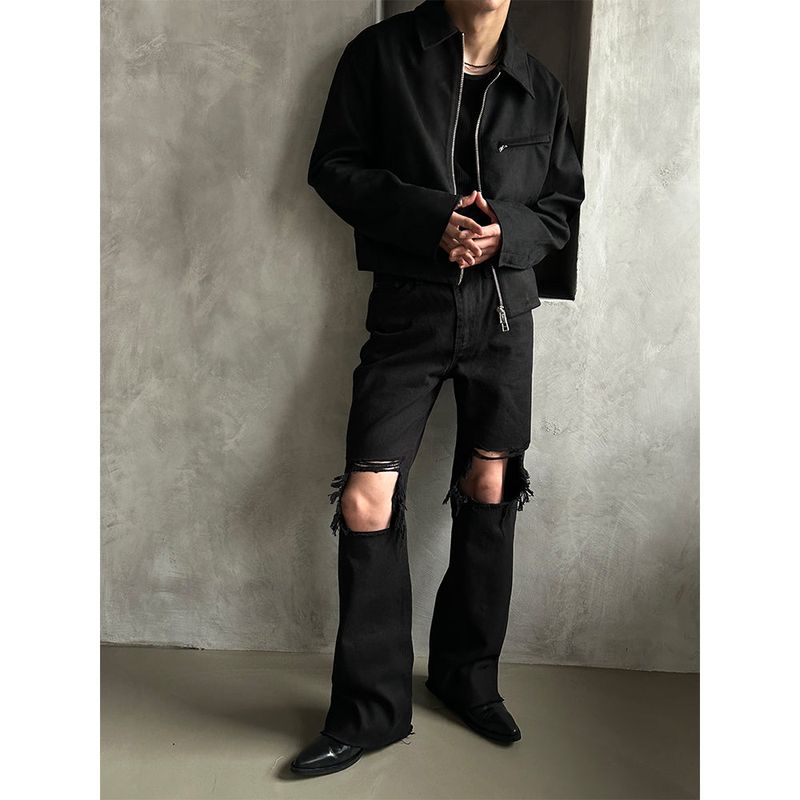 [F/W] Suede crop jacket (2color)
