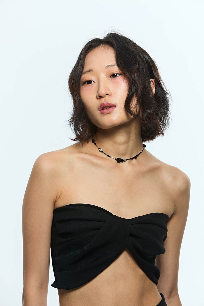 Mix color rose choker