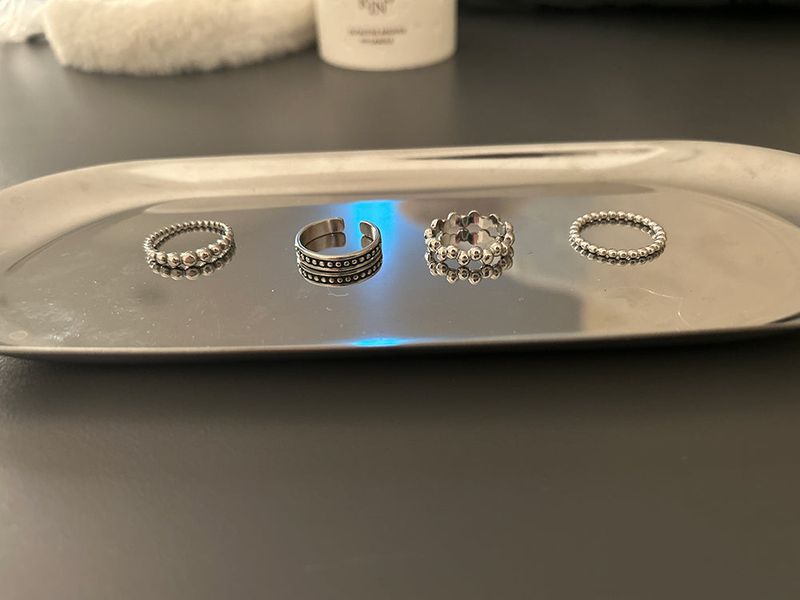 Surge Dot Line Open Ring