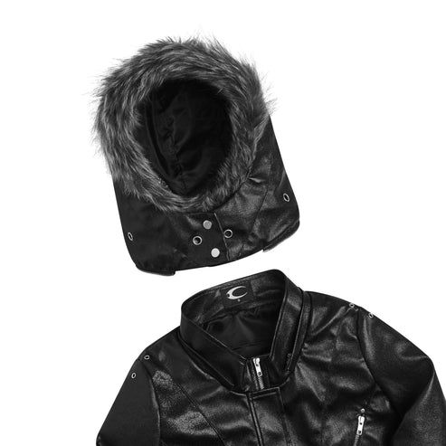 "KNIGHT CLUB LEATHER JACKET"