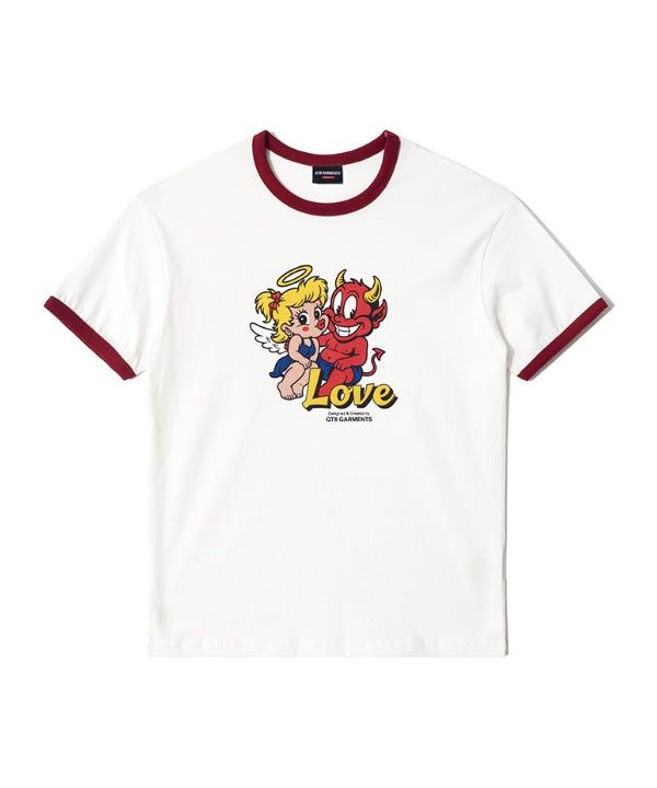QT8 GARMENTS（キューティーエイトガーメント）の「LB ラブリンガーT (Burgundy)（トップス）」