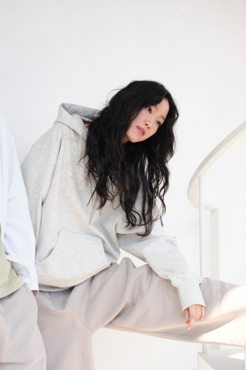 ALARM OVERFIT HOODIE OATMEAL GRAY_UNISEX