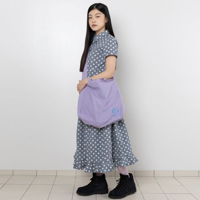 TTTTwister Ruffle Long Skirt - Dot Black
