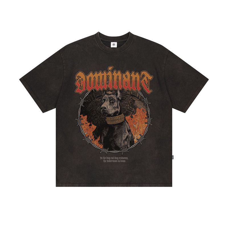 dominant（ドミナント）の「Vintage Washing  Doberman Tee Black（Tops）」