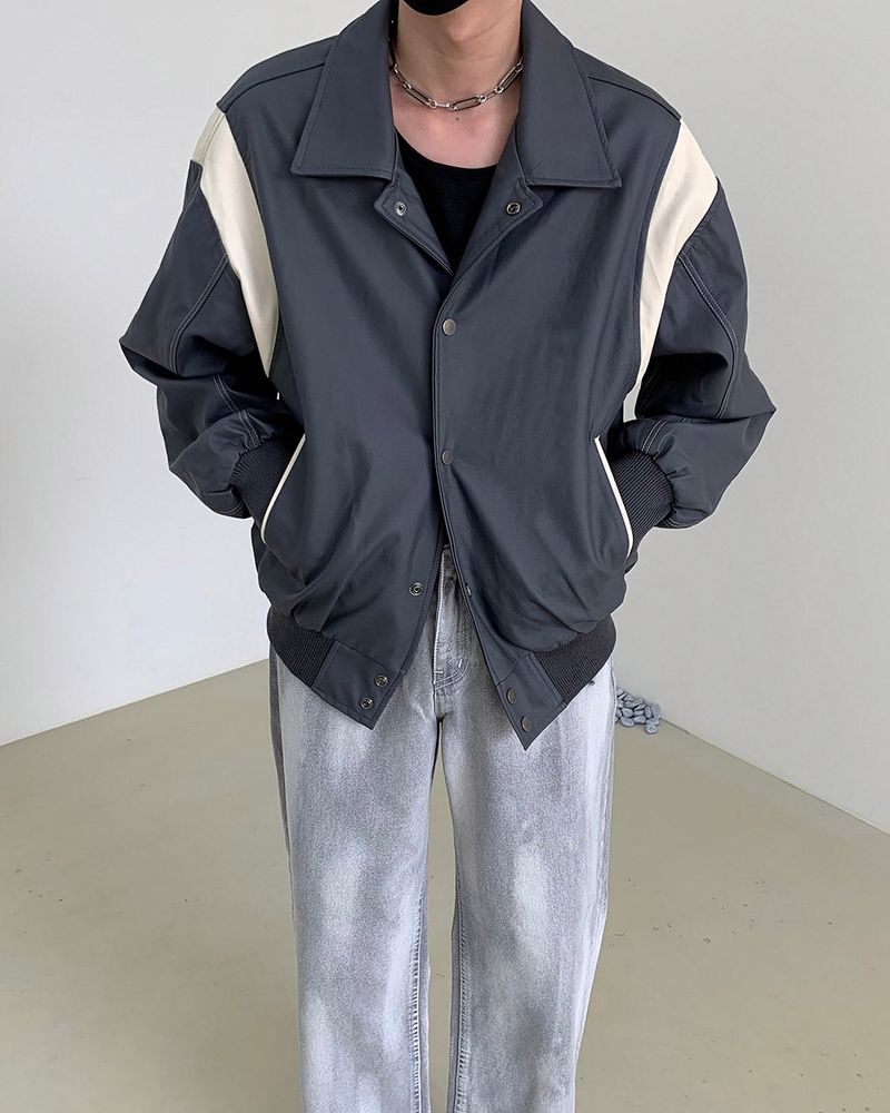 COZINESS（コジネス）の「EV Half Moon Varsity Jacket (2 colors)（Jackets/Outerwear）」