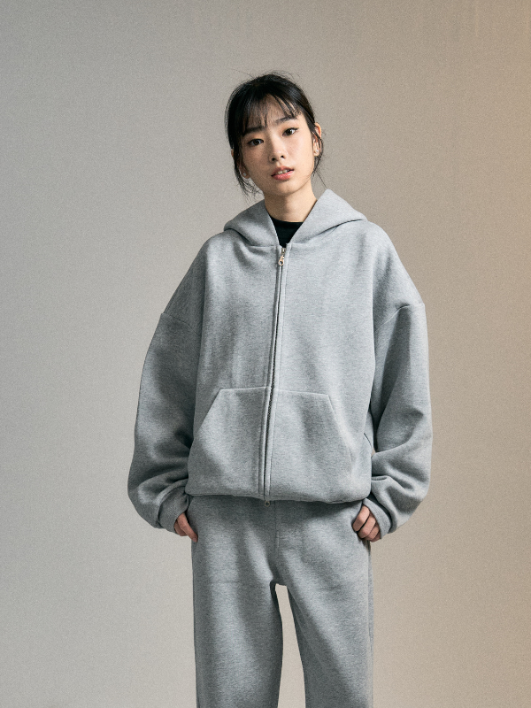 RB14 Cropped Boxy Hoodie Jacket