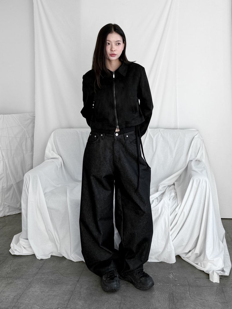  BALLON BLACK DENIM PANTS