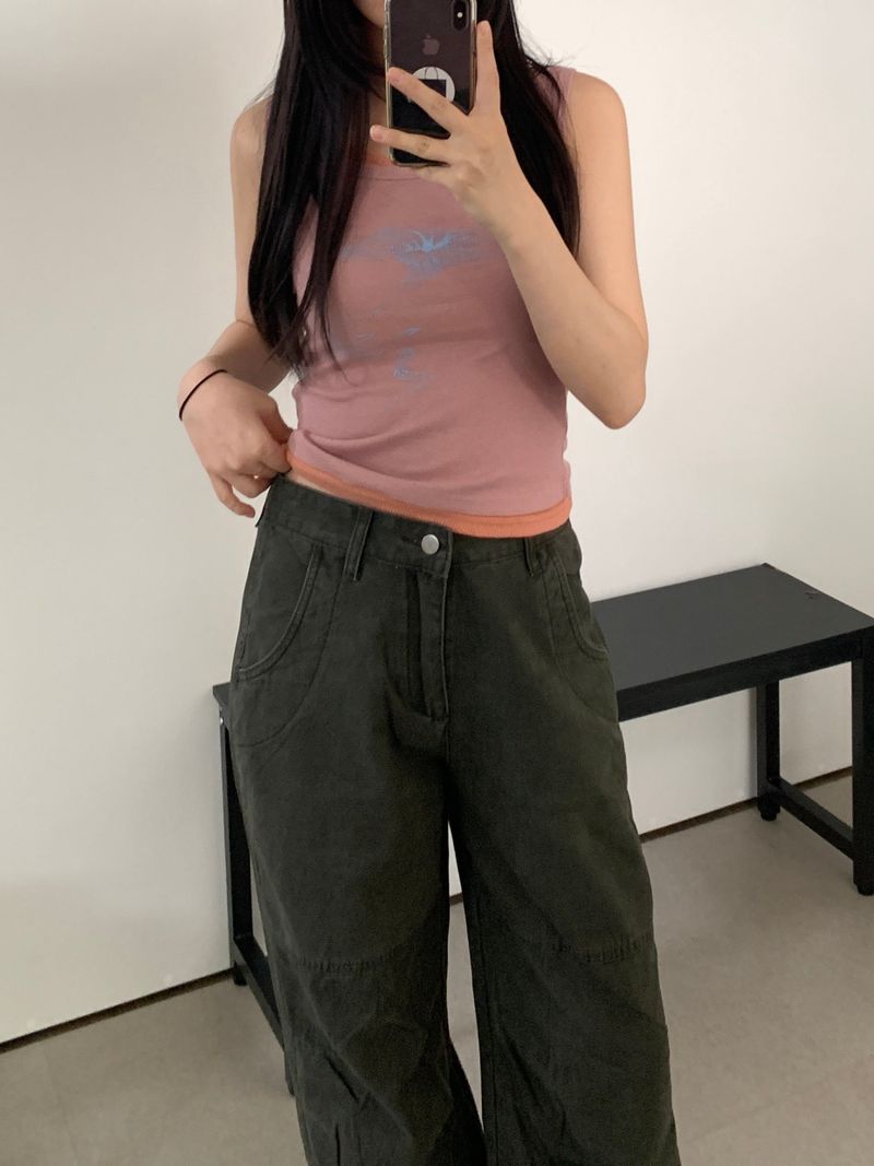 [~XL] Brooks wide straight pants