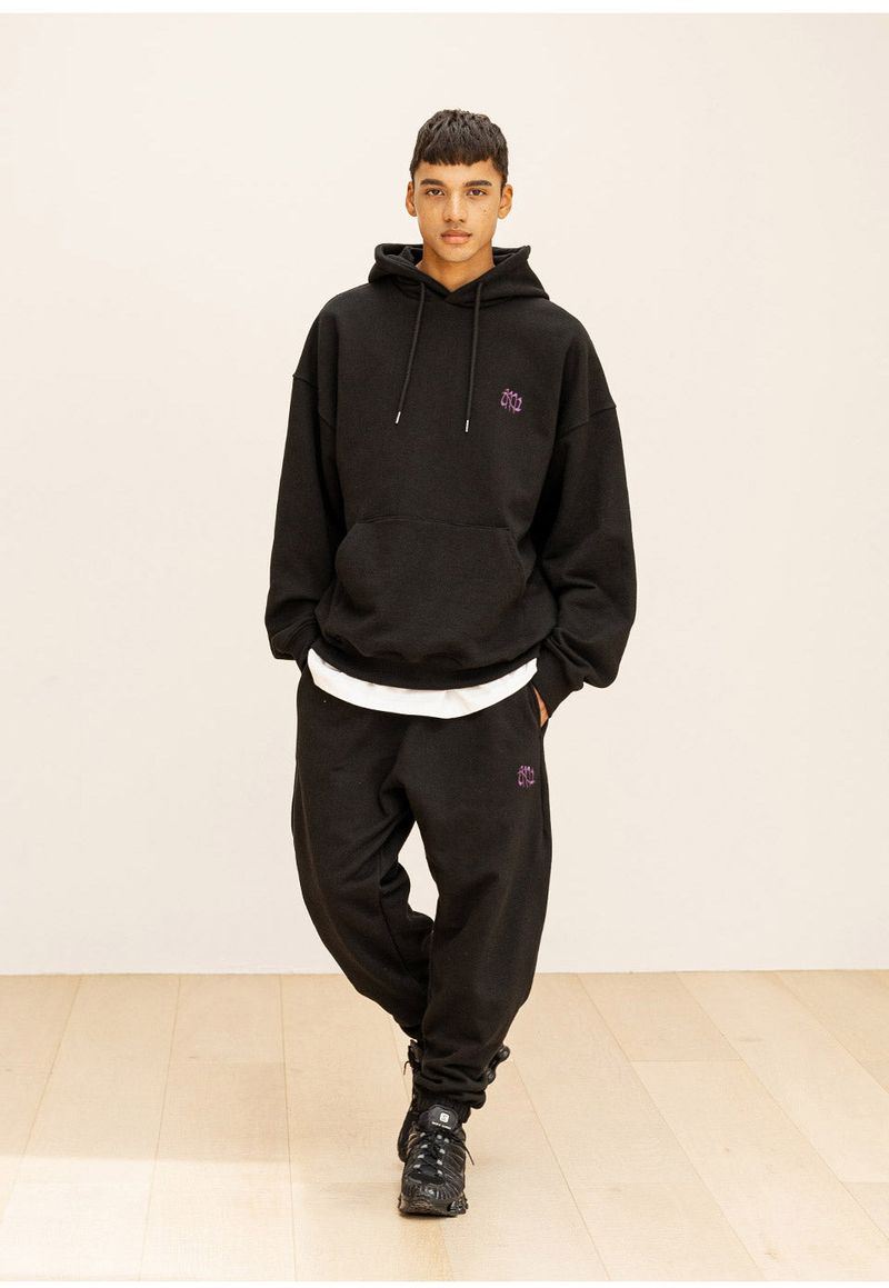 GRATING EMBLEM OVERSIZED HOODIE