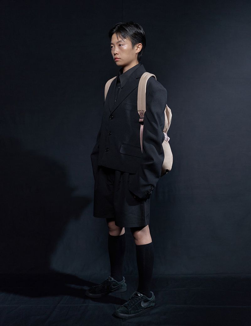 Knotted Backpack (Misty rose)