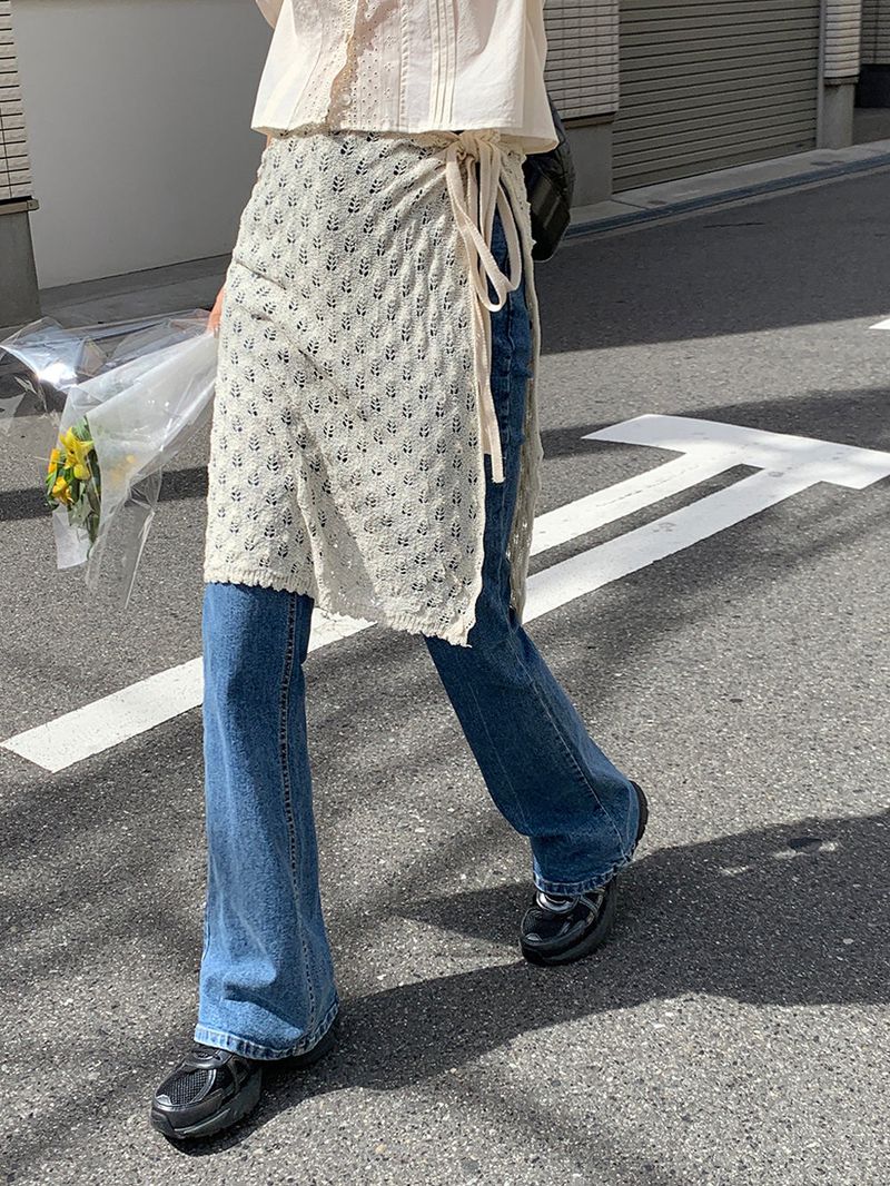 [MADE] Harmo layered knit skirt