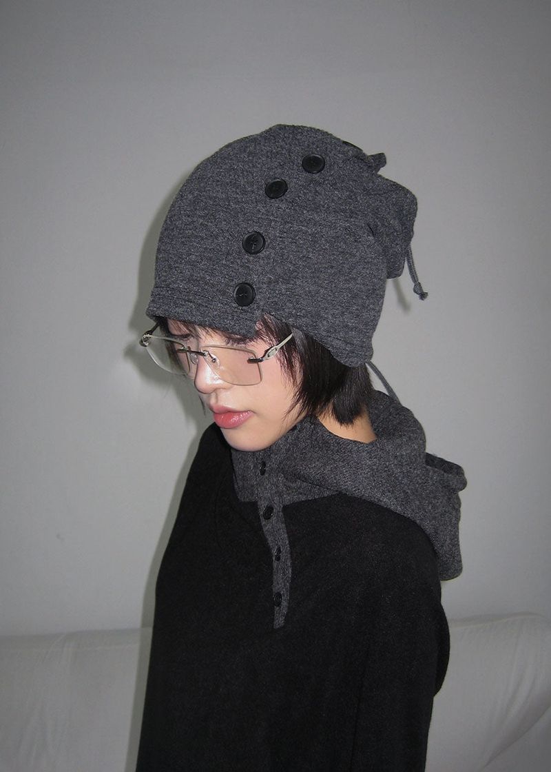 TURTLE BUTTON BEANIE 