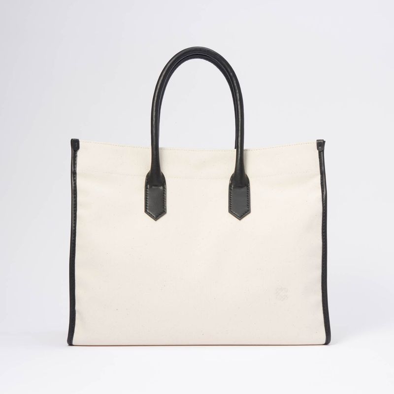 Apple Leather&OrganicCotton Tote bag