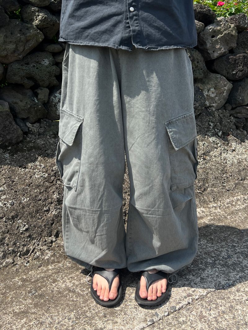Cold-Washed Cargo Pants (6 Colors)