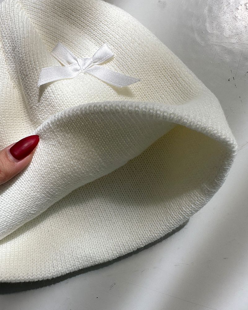 Ribbon beanie