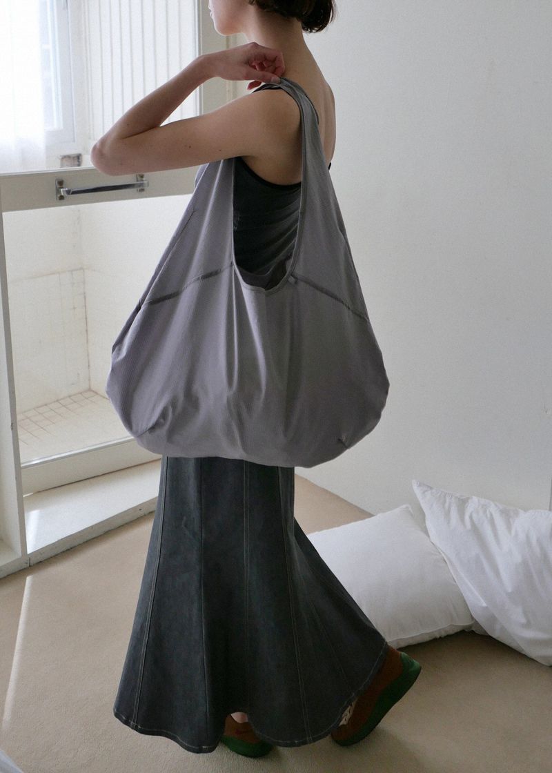 Airy Folding Hobo Bag_Pale Purple