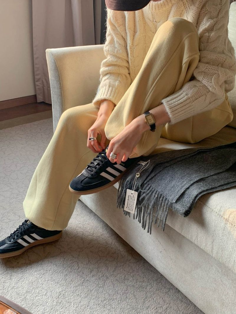 [Wool fleece] Eggdon string two-way pants