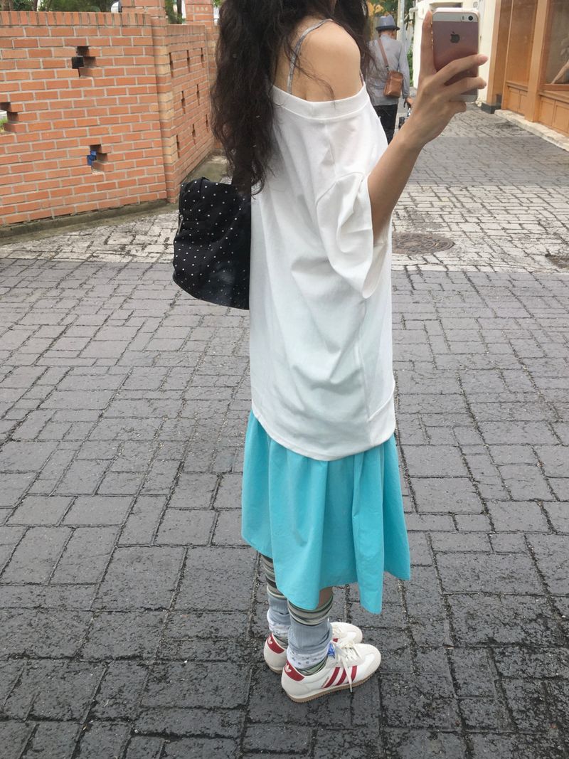 Button Midi Skirt