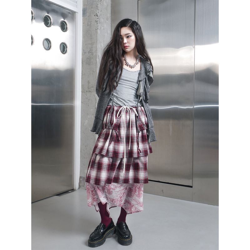 RUFFLE CARDIGAN