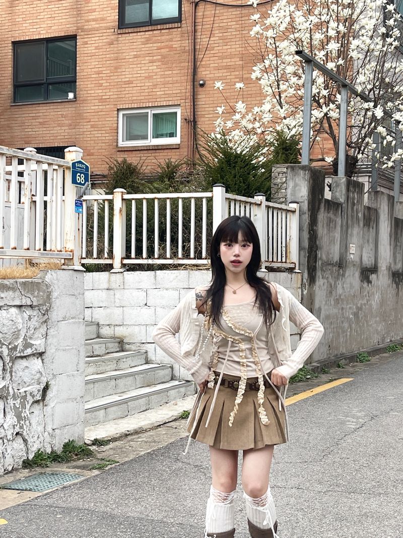Fairy Lace Beads Chain Top