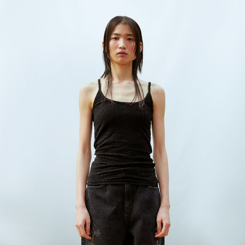 13MONTH(サーティーンマンス)の「Jacquard Tank Top (BLACK)(Tops)」