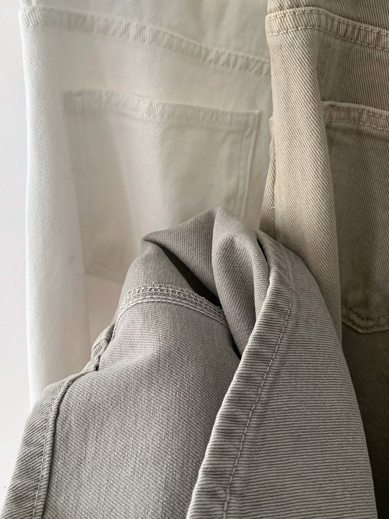Four Seasons Wide Washed Cotton Pants