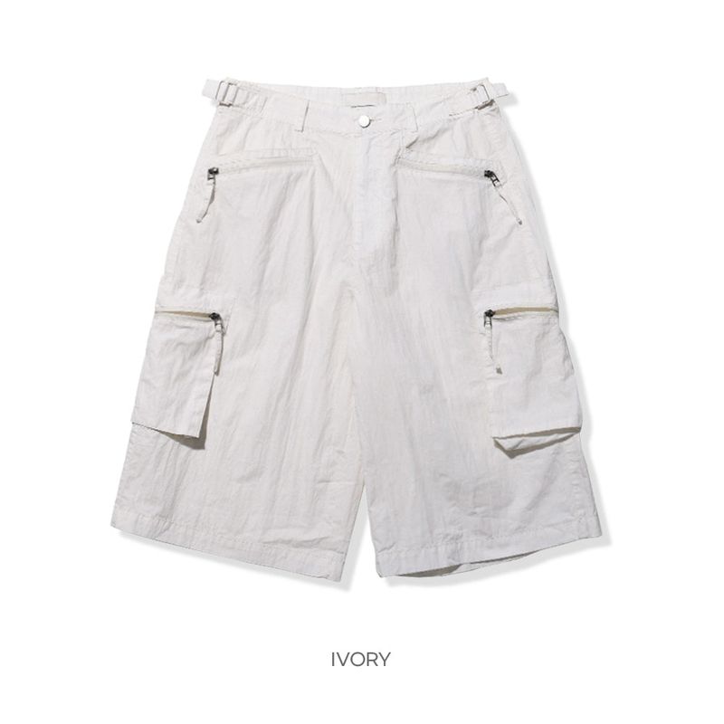 Piker snap cargo bermuda pants -3C