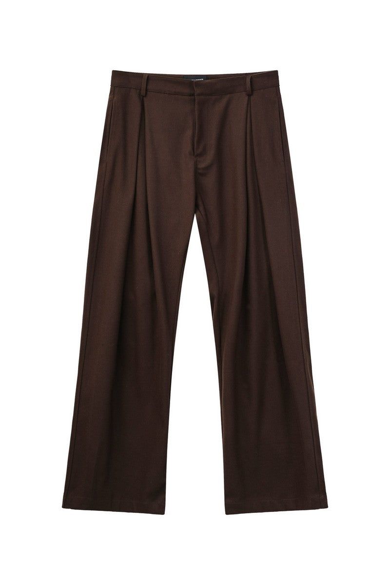 Old Money Pleated Wool Trousers