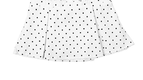 Ayu Dot Button Pintuck Blouse