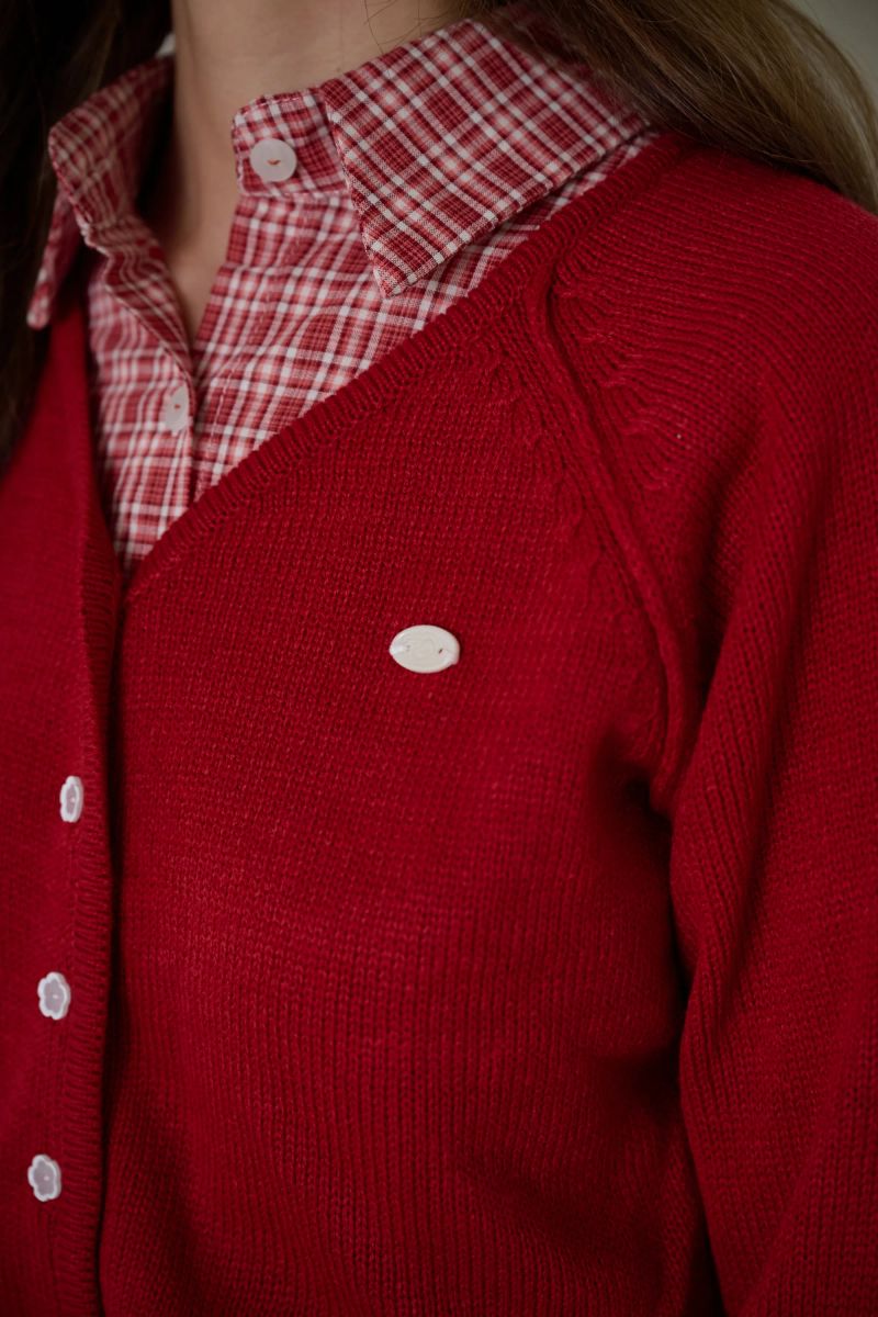 TENDER V-NECK KNIT CARDIGAN