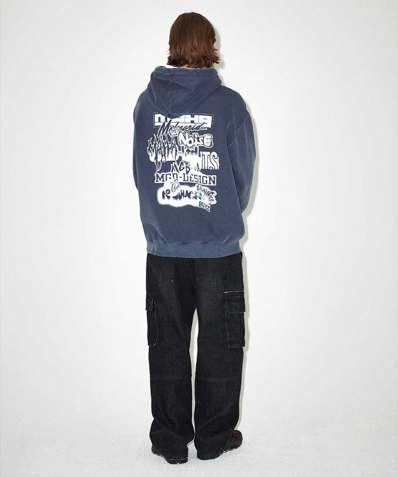 LOGO LIST PIGMENT HOODIE