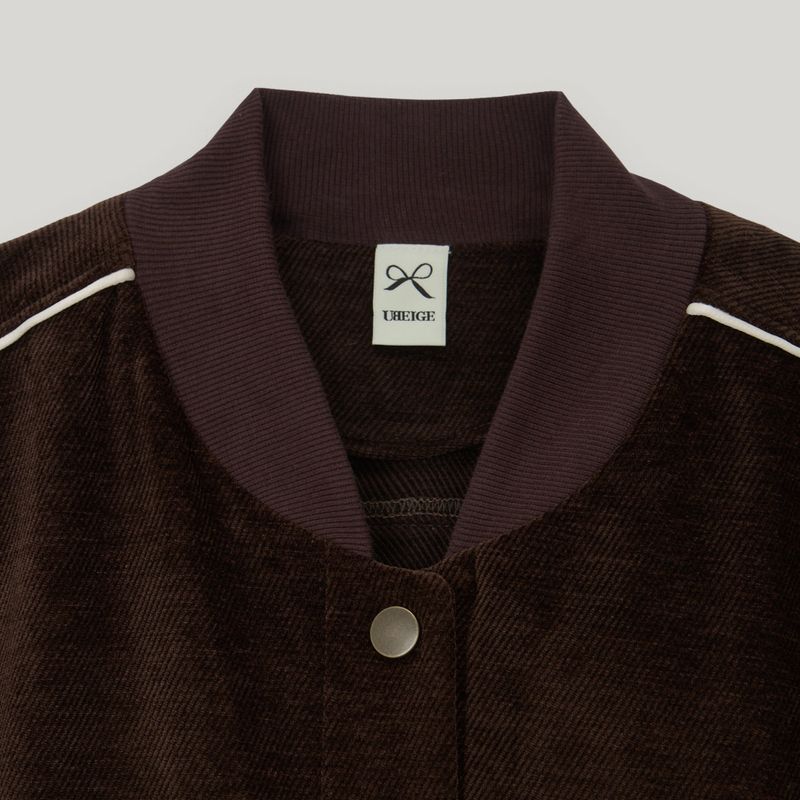 Brown/Camel Two Tone Varsity Jacket