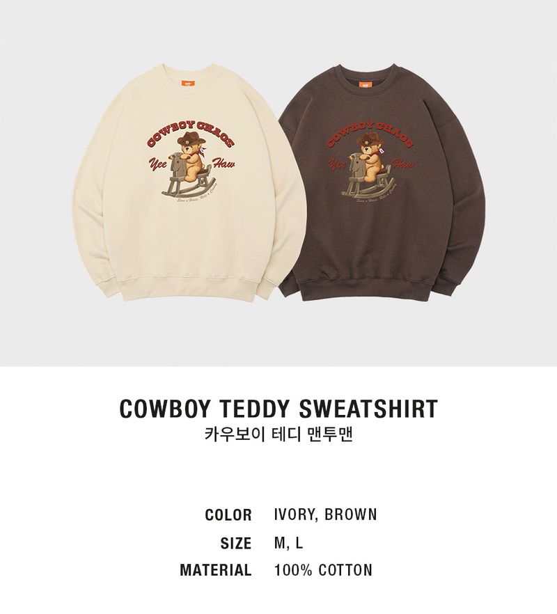 Cowboy Teddy Sweatshirt