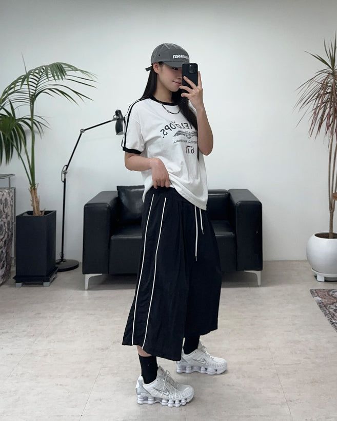 Tian Nylon Track Bermuda Pants