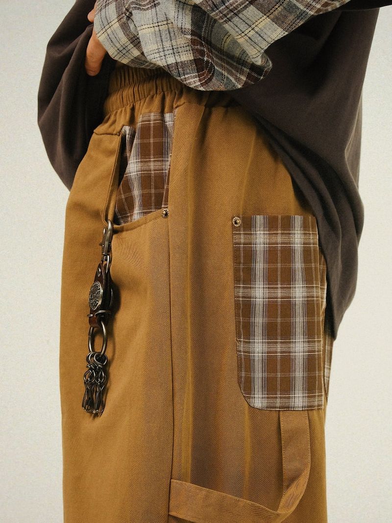 SO Check Pocket Parachute Balloon Pants