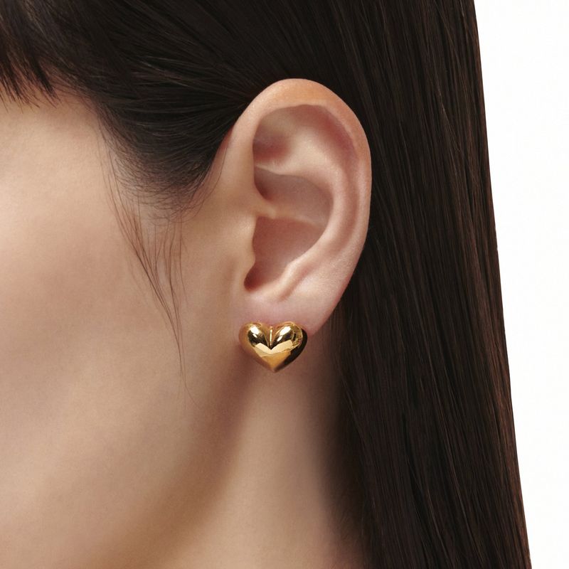 Metal Heart Earrings